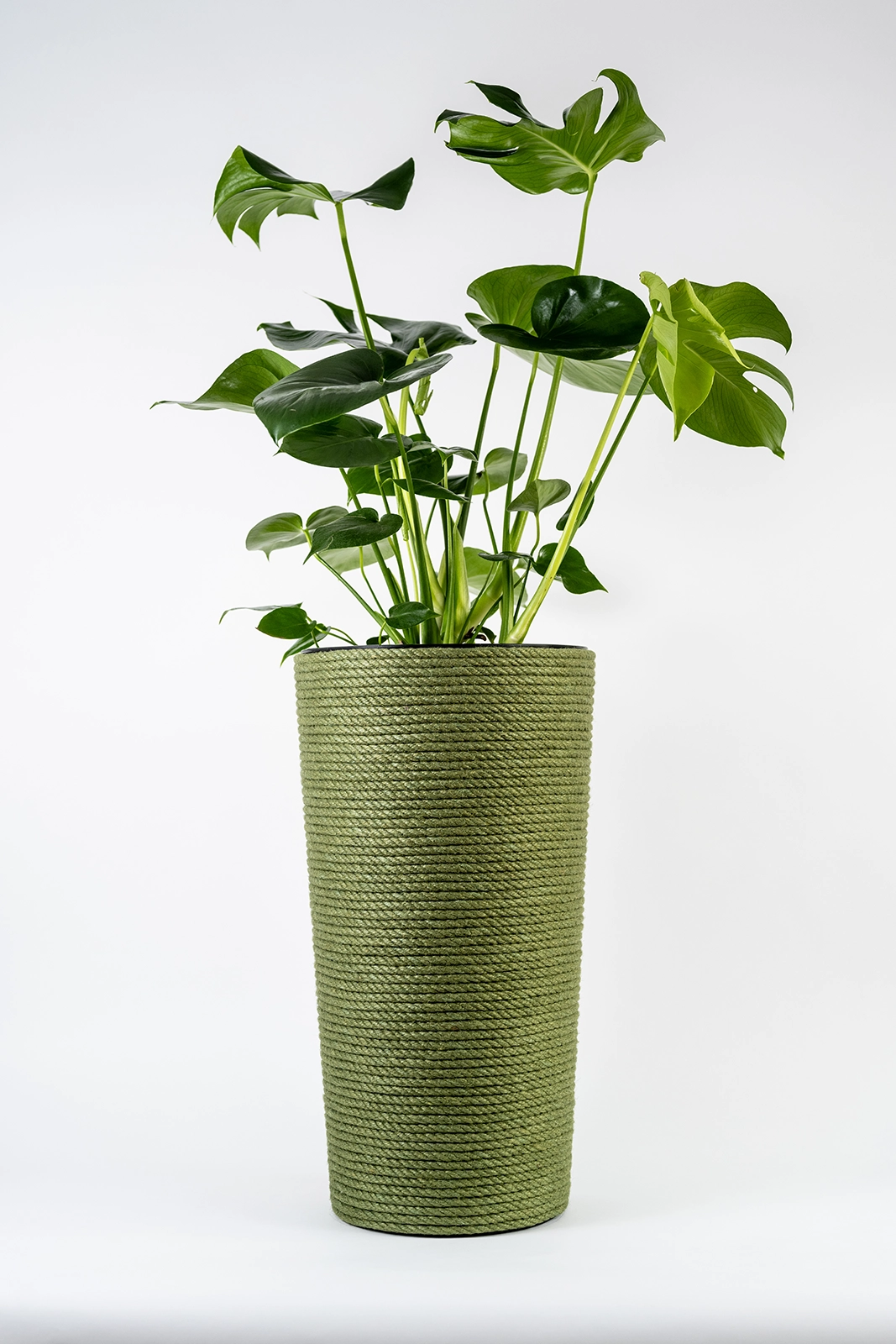 Doniczka jutowa zielona z wkładem 57 cm