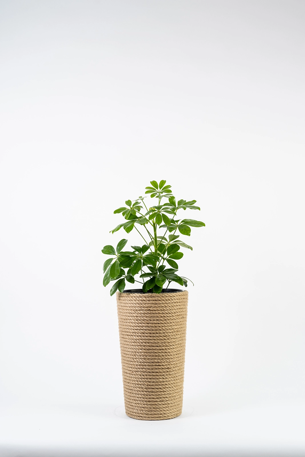 Doniczka jutowa boho z wkładem 36 cm ręcznie robiona