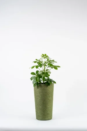 Doniczka jutowa zielona z wkładem 36 cm
