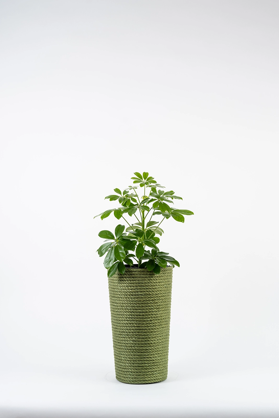 Doniczka jutowa zielona z wkładem 36 cm
